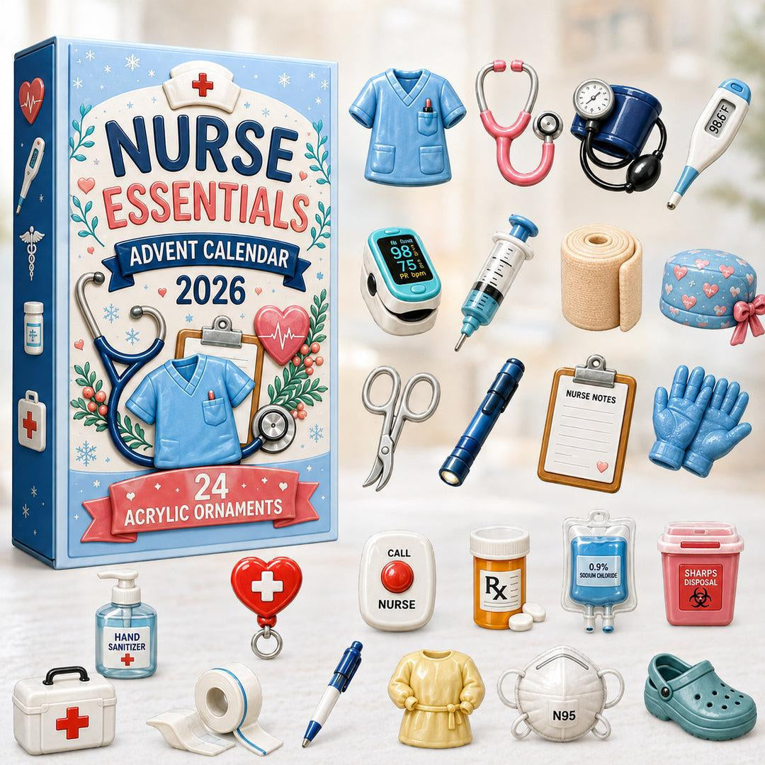 Career Series Acrylic Advent Calendar Blind Box Christmas Countdown Decoration DIY Early Education Toy