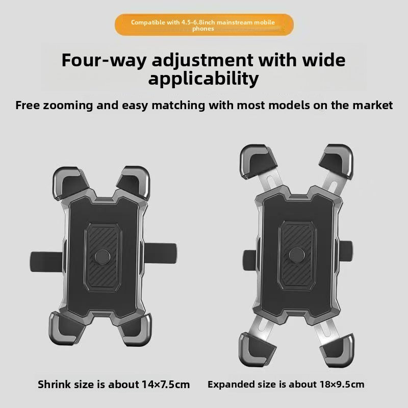 Anti-Shock Phone Holder for Bicycle and Motorcycle