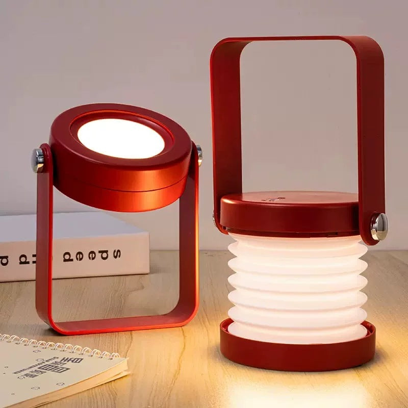 Portable telescopic folding lantern night light