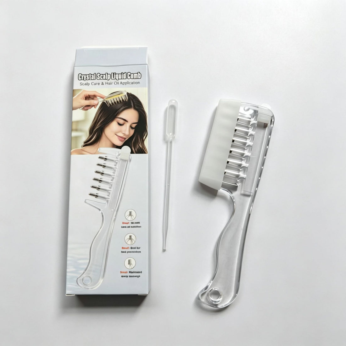 Premium Scalp Applicator Comb with Roller Balls