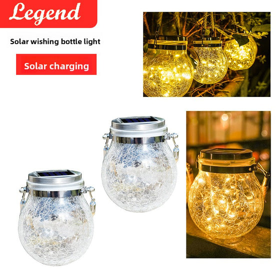 Solar Crack Glass Jar Garden & Outdoor product image 1