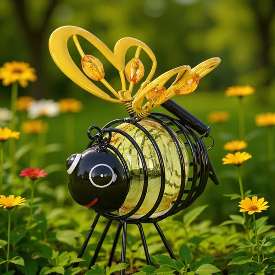 Solar Powered Bee Iron Art LED Garden Light Outdoor & Pond Lighting product image 1