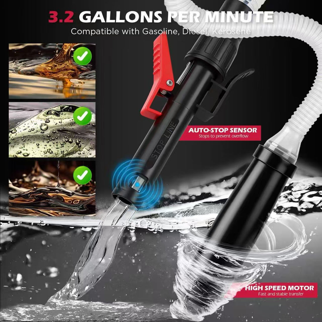 Manual Self-Stopping Oil Fluid Extractor Pump product image 3