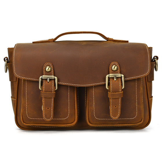 Genuine Leather Retro Camera Bag Action Cameras product image 6