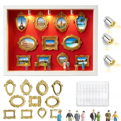 DIY Mini Museum Silhouette Shadow Box Kit