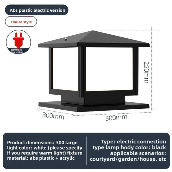 Solar Powered Outdoor Pillar Light Garden & Outdoor product image 6