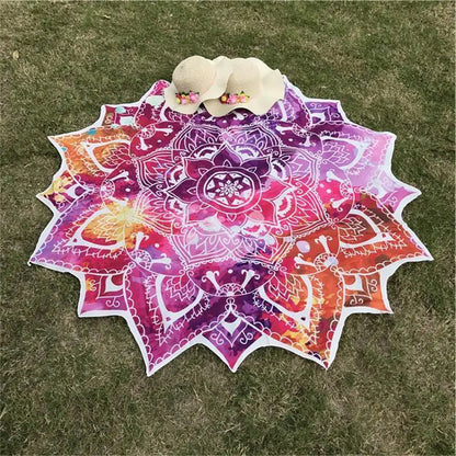 Lightweight floral picnic blanket outdoor