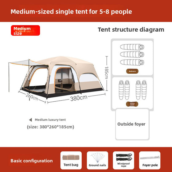 Automatic Two Room Camping Tent for Family Outdoor Use Camping Shelter & Sleep product image 6