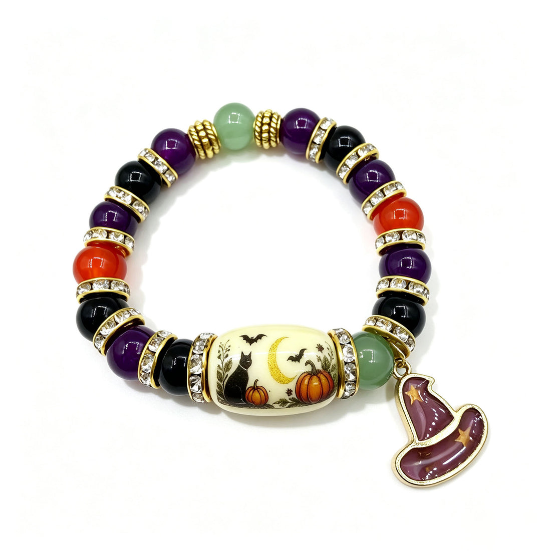 Halloween Beaded Bracelet Costume Jewelry