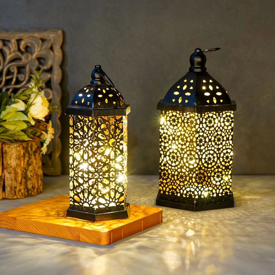 Retro Moroccan LED Lantern for Home Decor Decor product image 4