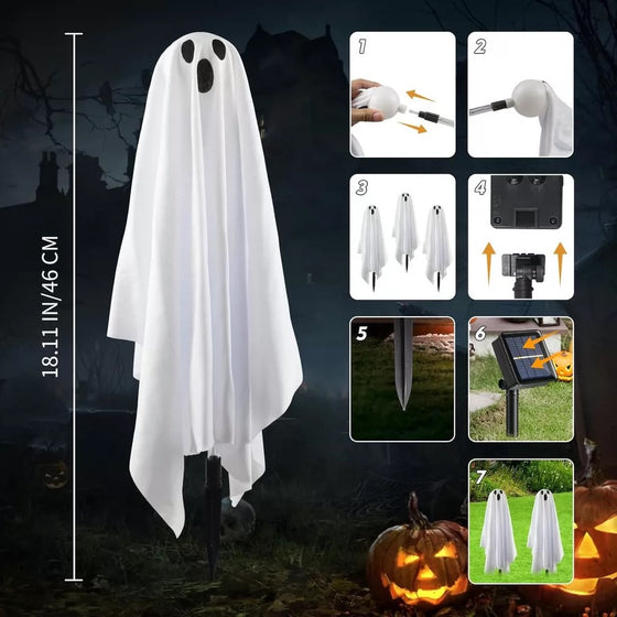 Solar Halloween Ghost Ground Lighting