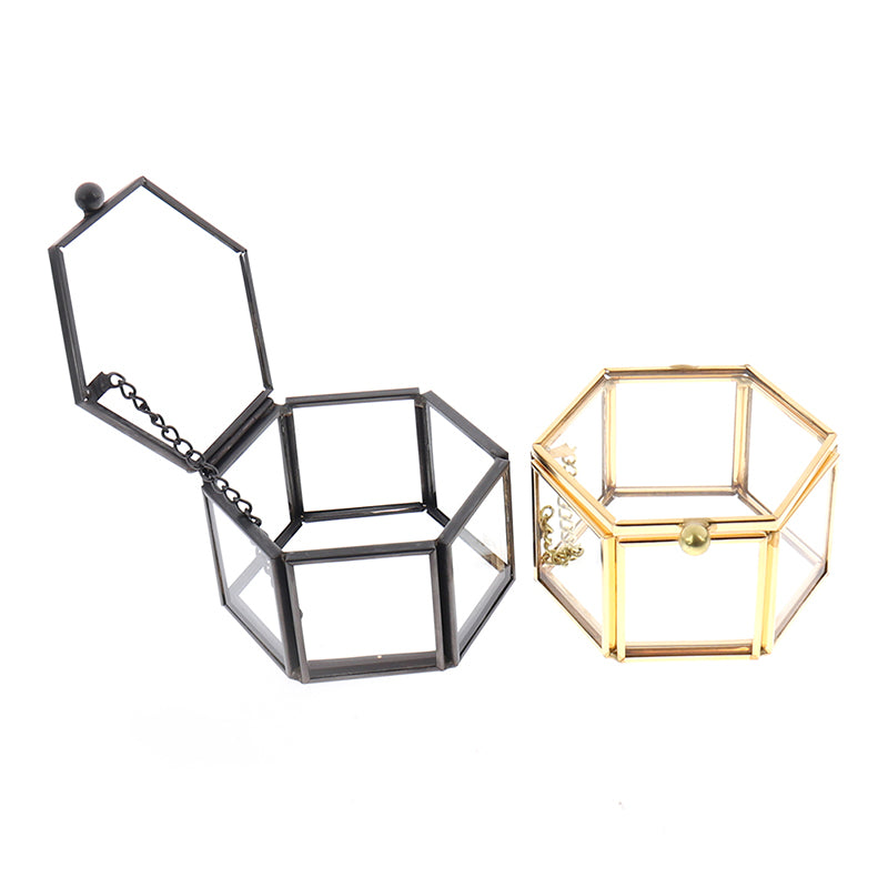 Geometric Crystal Jewelry Box