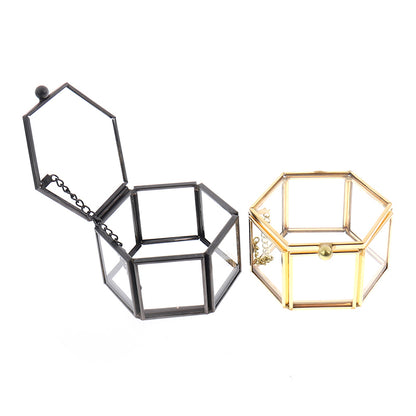 Geometric Crystal Jewelry Box