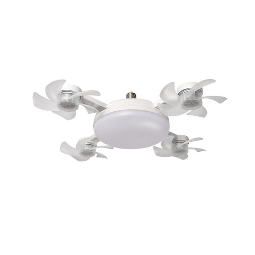Foldable LED Fan Light with E27 Socket