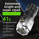 Rechargeable Mini LED Flashlight with Long Range
