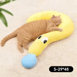 Cute Pet Little Pillow U-Shaped Neck Protector Deep Sleep for Puppy Kitten Pillow Dog Cat Headrest Sleeping Pillow Pet Supplies