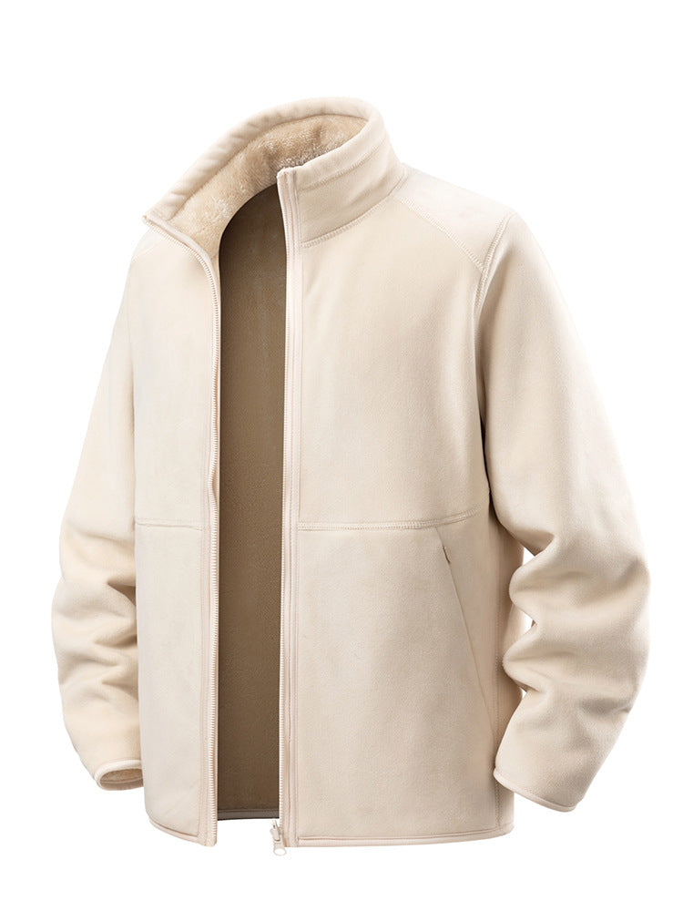 Solid Fleece Coat
