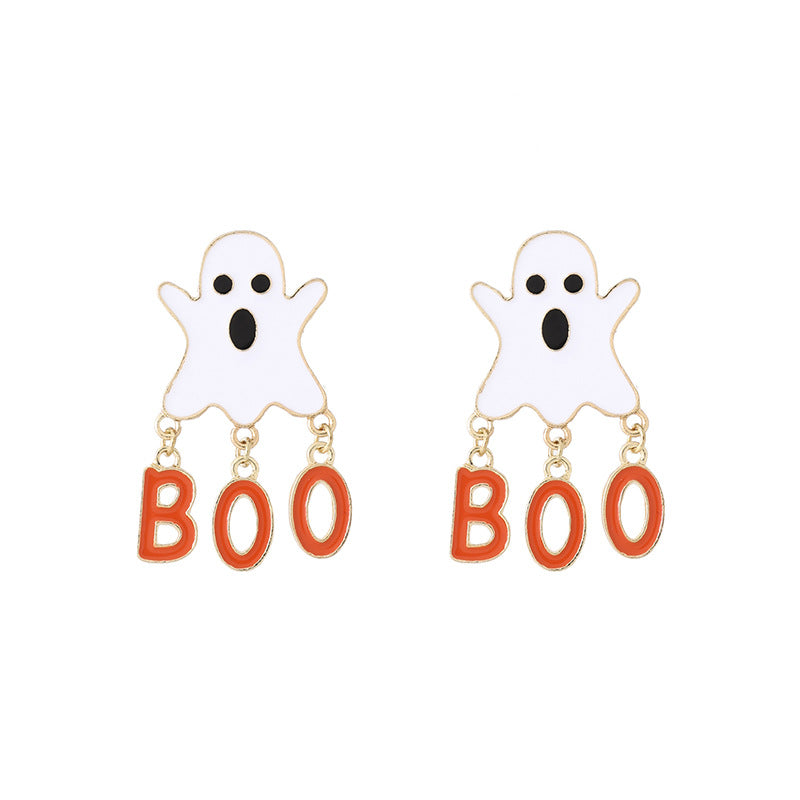 Spooky Halloween Themed Alloy Earrings