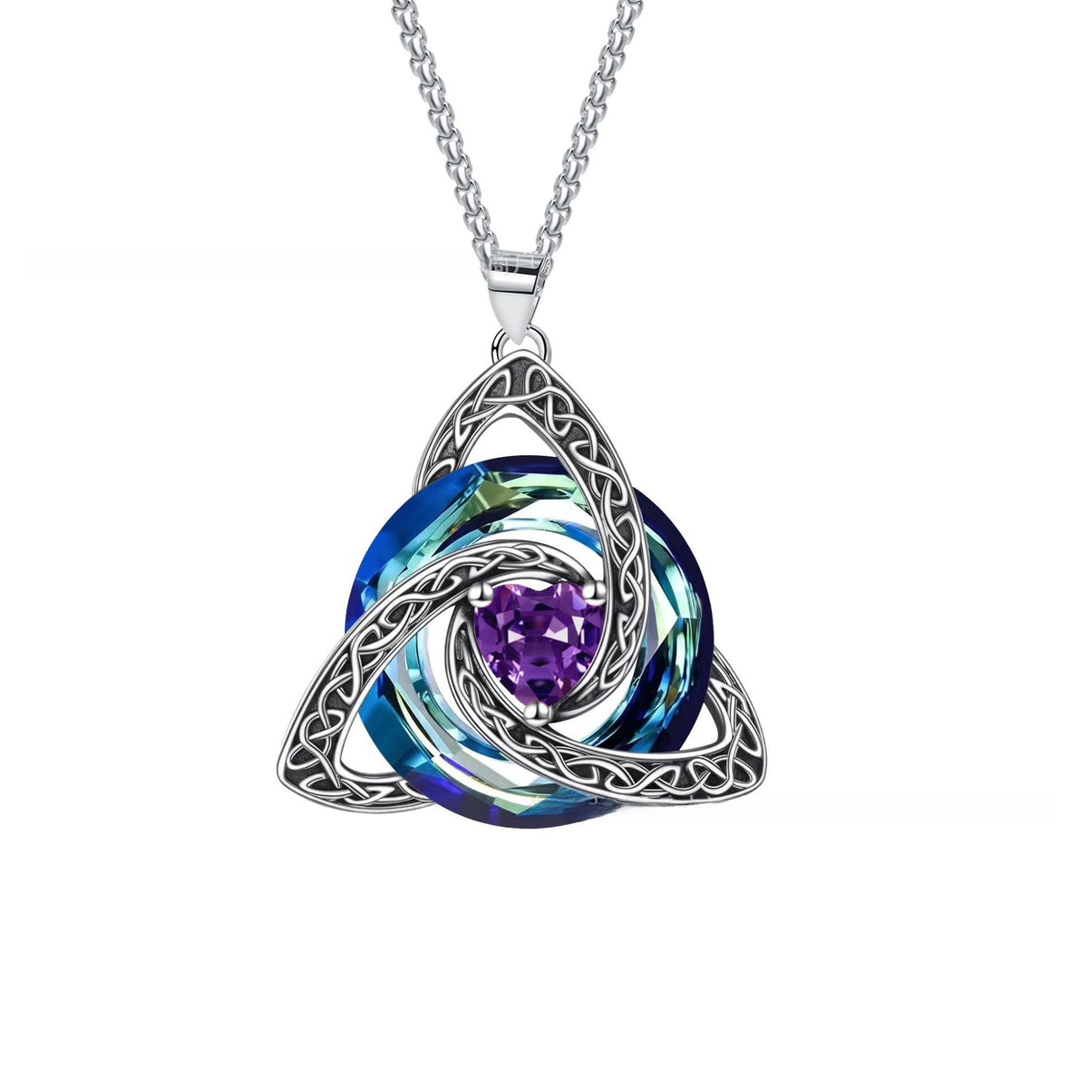 Celtic Knot Birthstone Necklace