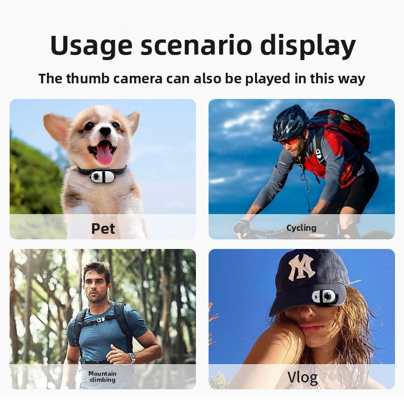 Mini HD Thumb Action Camera with Accessories