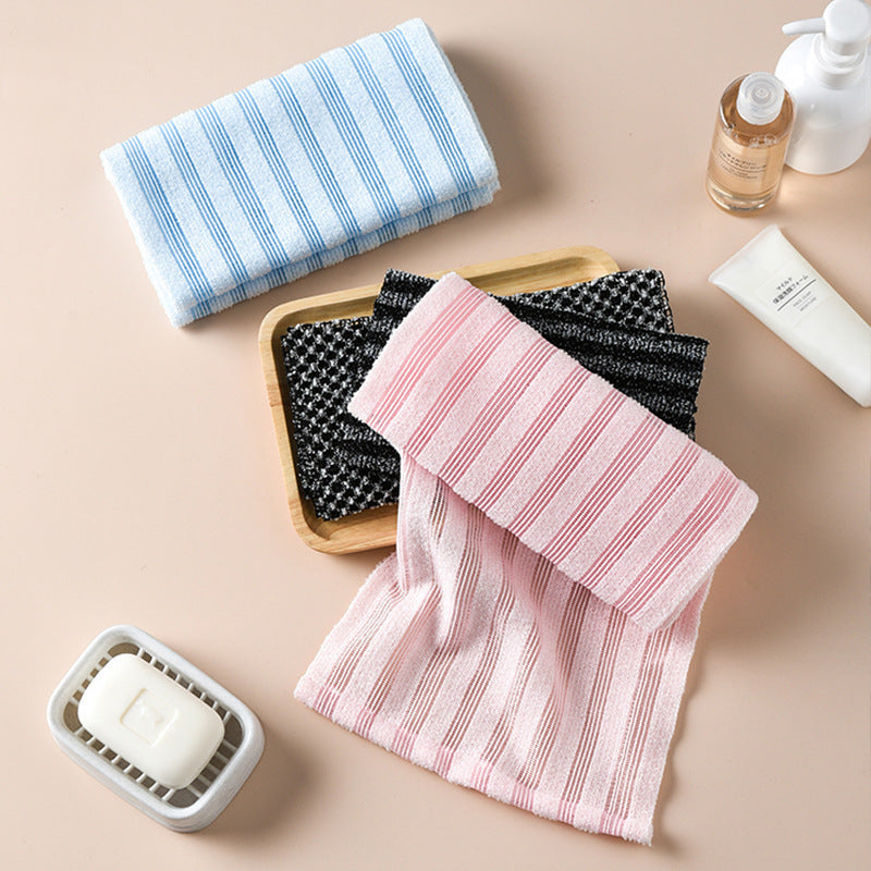 Long Nylon Exfoliating Back Scrubber Towel for Shower and Sauna