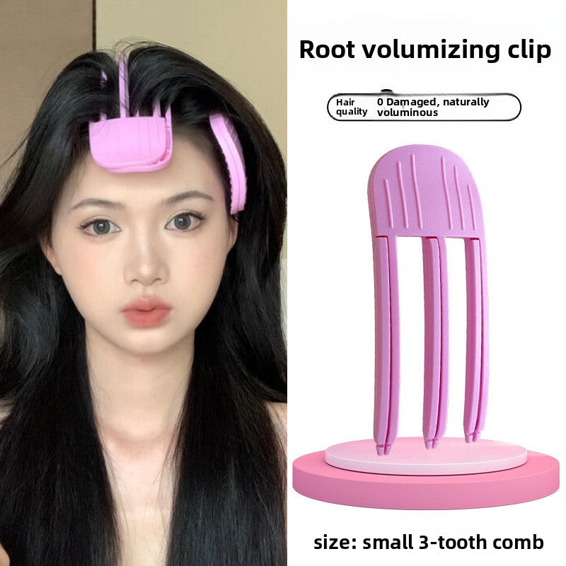 Wind-formed comb-style side parting clips