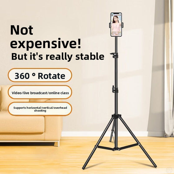 Portable tripod selfie stick with ground support Phone Accessories product image 1