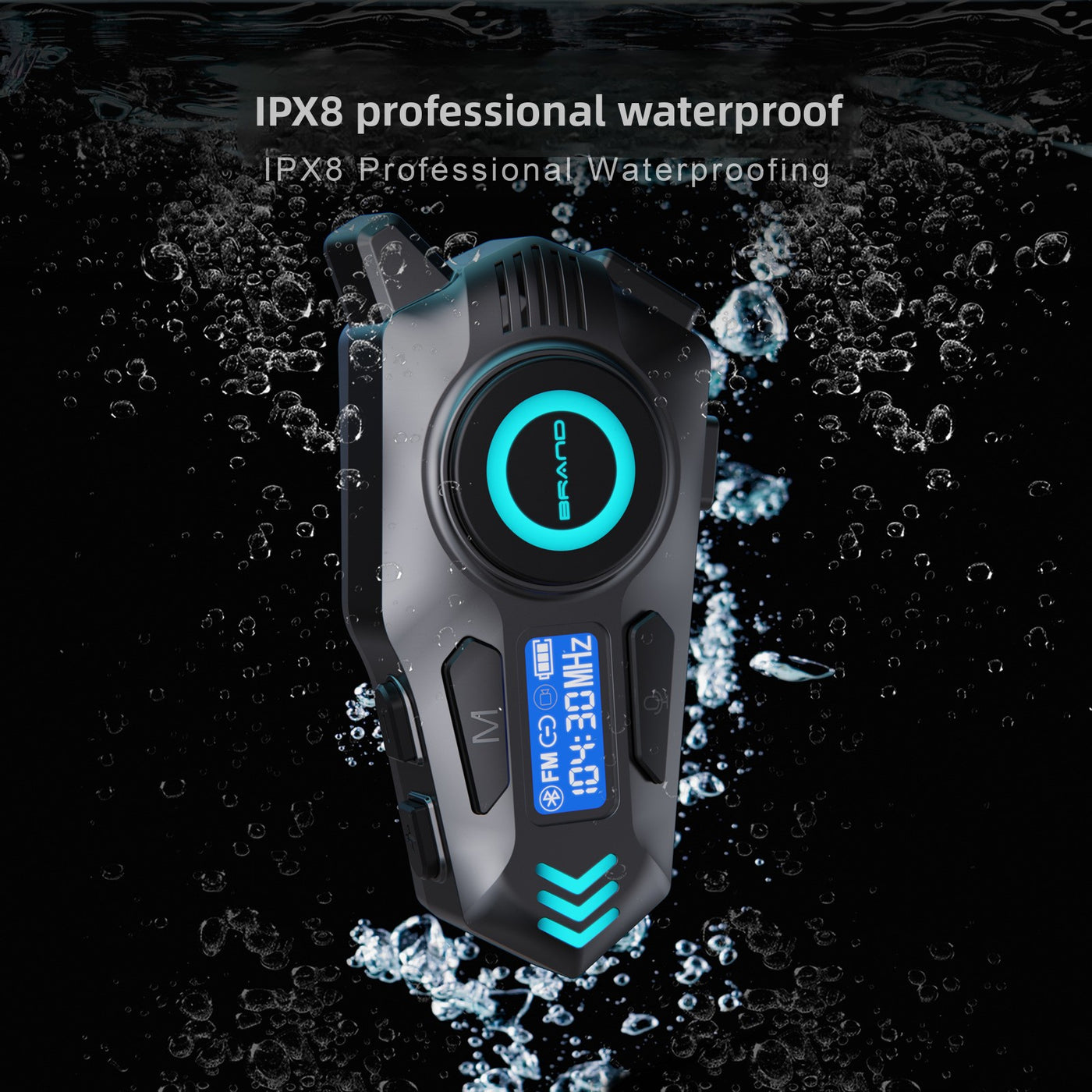 Professional Waterproof Noise Canceling Bluetooth Headset with Intercom Function