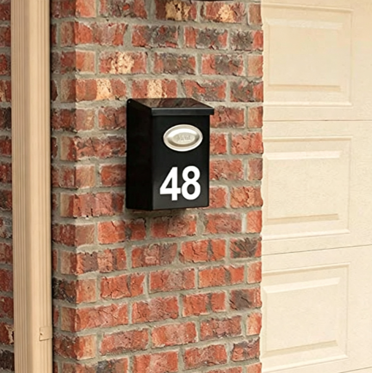 Reflective waterproof sunscreen house number stickers