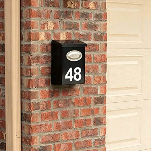 Reflective waterproof sunscreen house number stickers