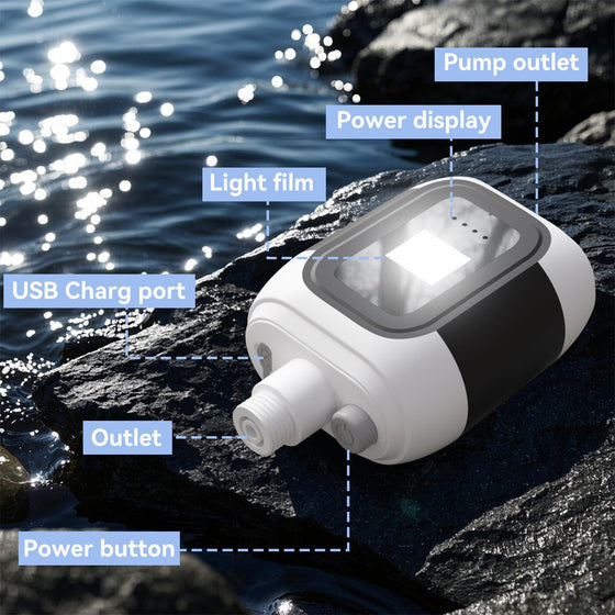 Portable Outdoor Shower with LED Light and Booster Pump Camping Furniture & Gear product image 5