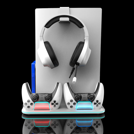 PS5 Cooling Base with Charging Stand and Storage Rack Gaming Electronics product image 3