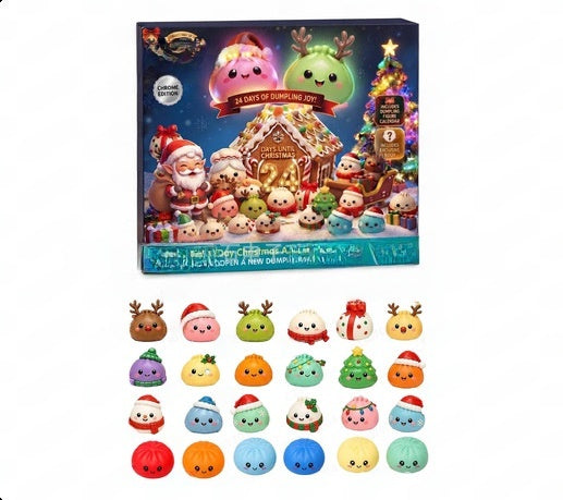Christmas Squishies Advent Calendar 24 Days Squishy Toy Holiday Countdown