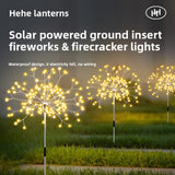 LED Solar Flower Fireworks Lights Outdoor Waterproof Copper Wire