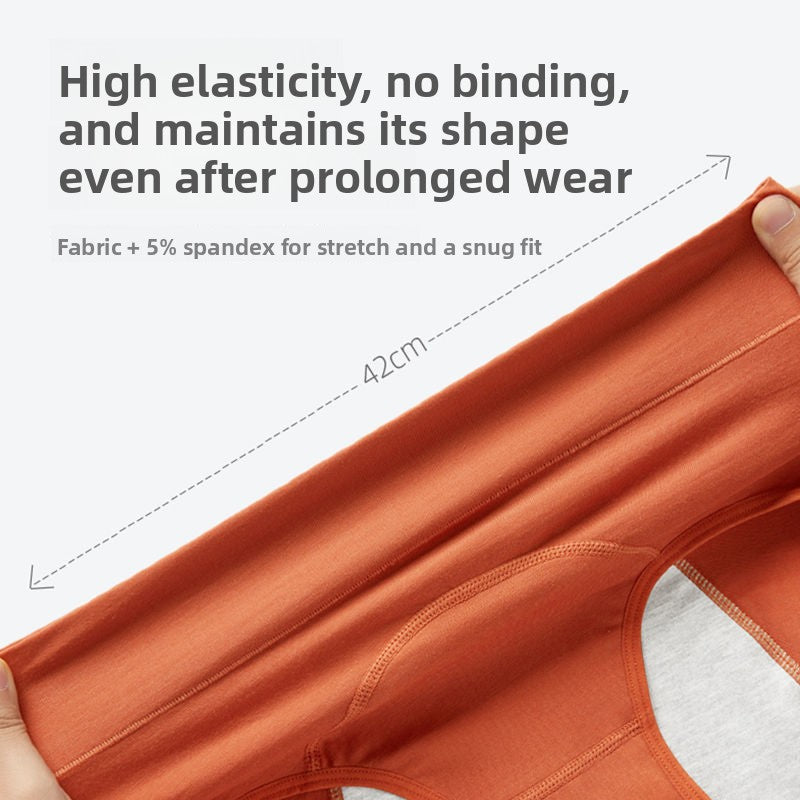 High-waist cotton girls' menstrual underwear