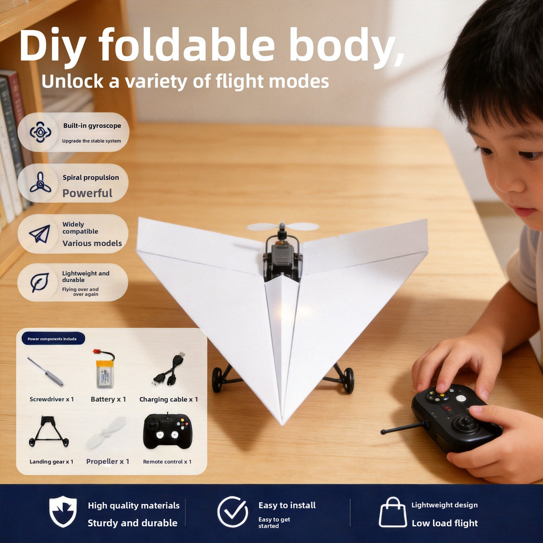 Children's New Remote-Controlled Paper Airplane product image 2