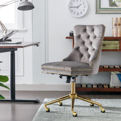 Tufted Velvet Home Office Chair