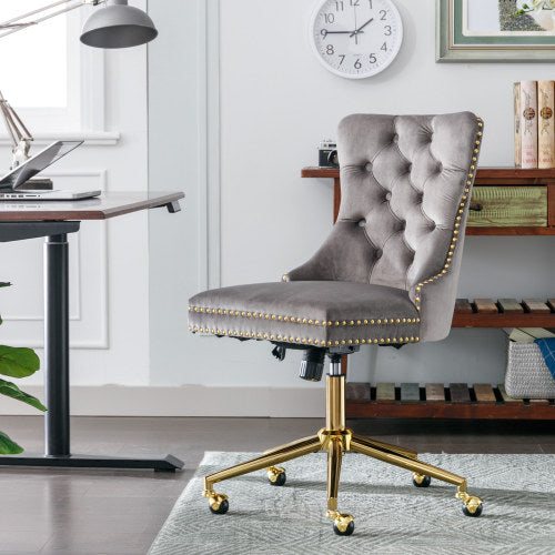 Tufted Velvet Home Office Chair