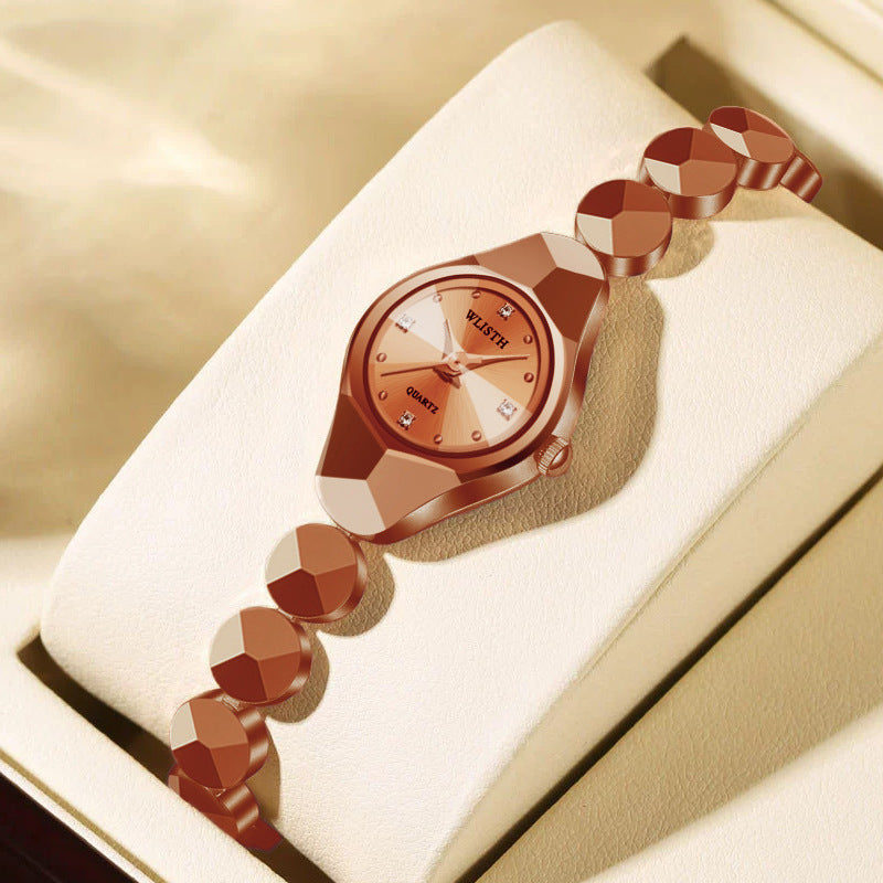 Minimalist Waterproof Quartz Watch for Women with Alloy Strap