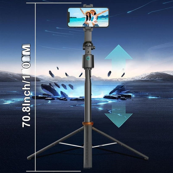 Smart AI Gimbal Selfie Stick with Face Tracking Phone Accessories product image 2