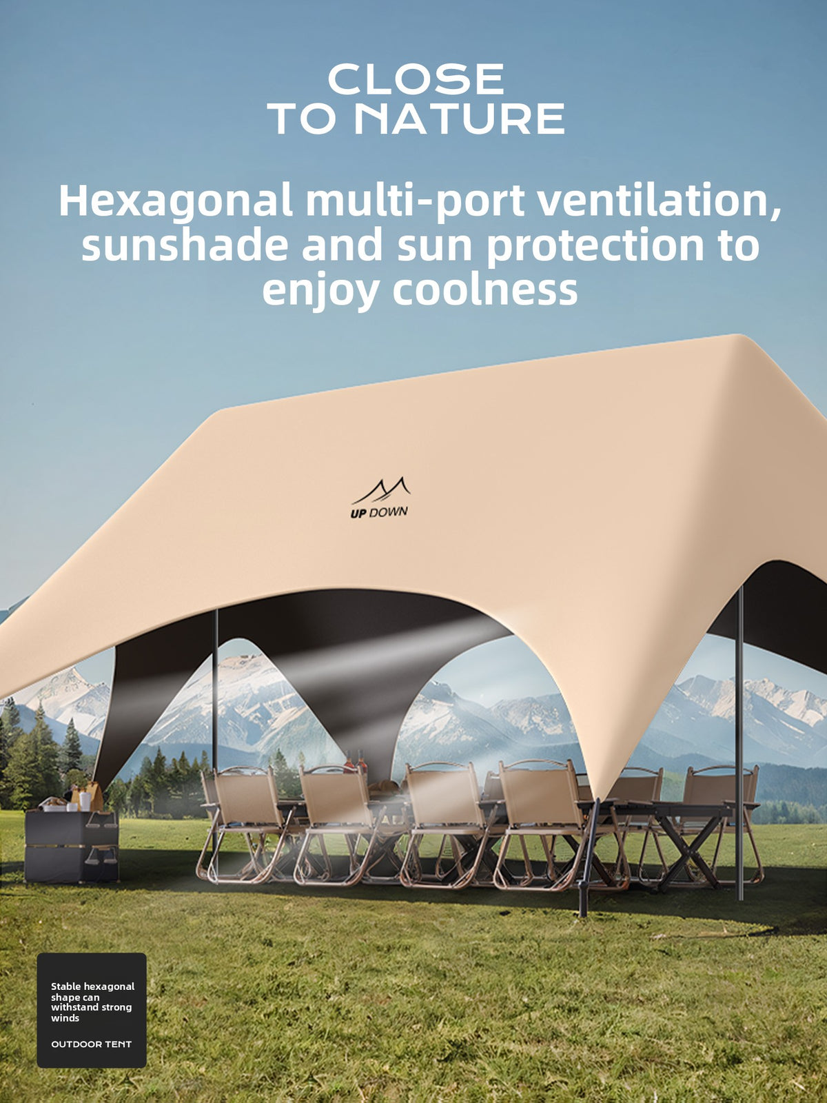 Outdoor camping shade tent