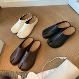 Women's Leather Slip-On Flat Shoes