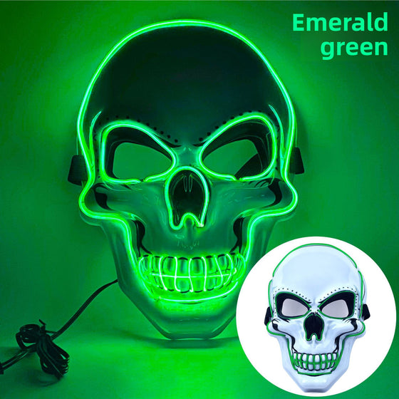 Halloween Skull LED Glow Mask with Multi-Color Effects product image 2