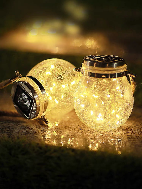 Solar Cracked Glass Bottle Light Garden & Outdoor product image 6