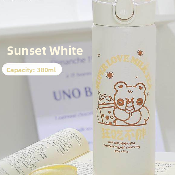 Double Straw Insulated Water Bottle