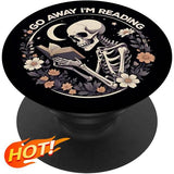 Adhesive phone holder sticker stand, front view