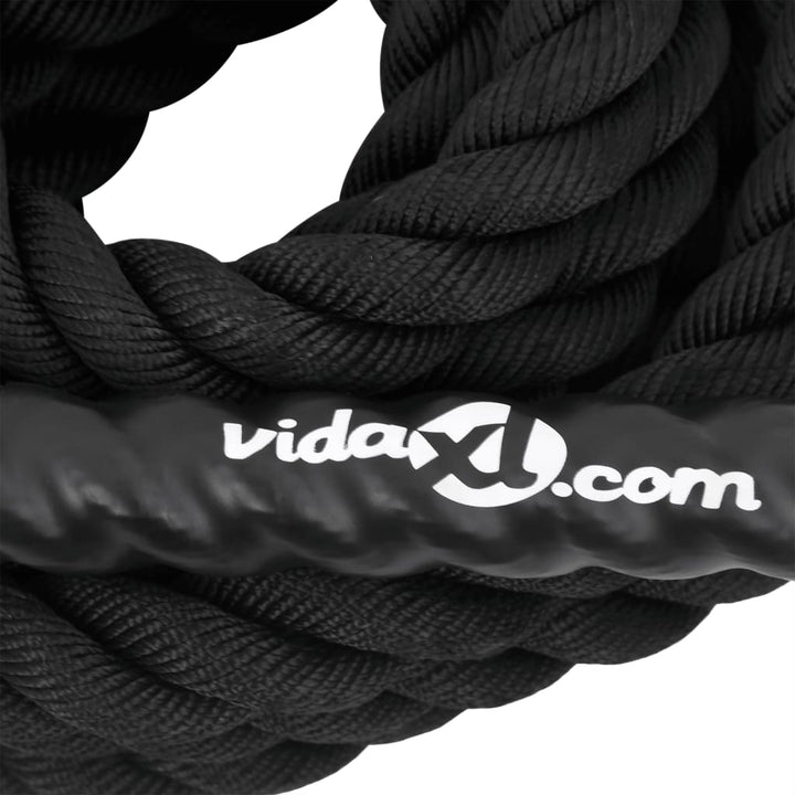 Battle rope used outdoors for training