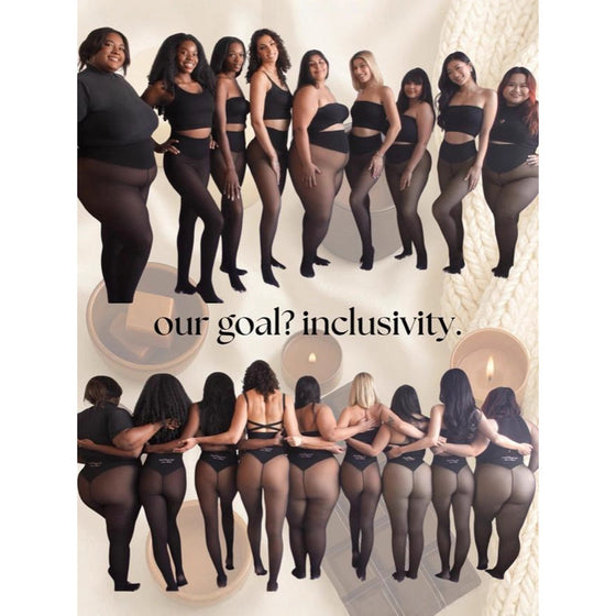 Women's fleece-lined sheer-look tights with feet, photo 5