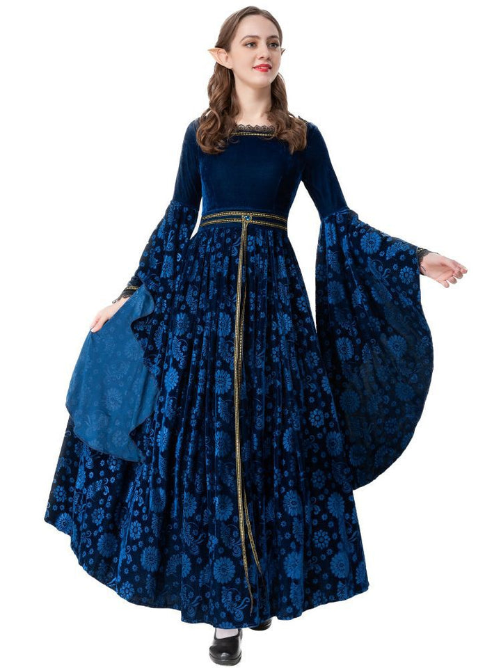 Medieval Noble Cloak and Dress Costume