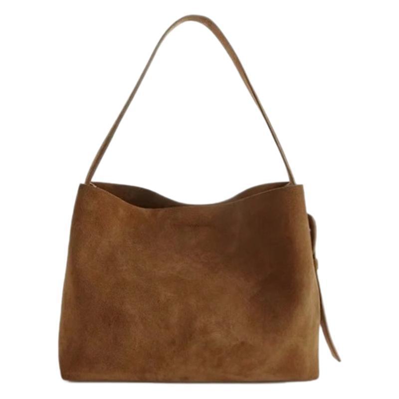 Retro Brown Corduroy Shoulder Bag